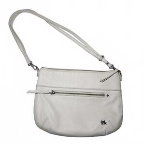 The Sak Women's Shoulder Bag Size Medium Cream Leather